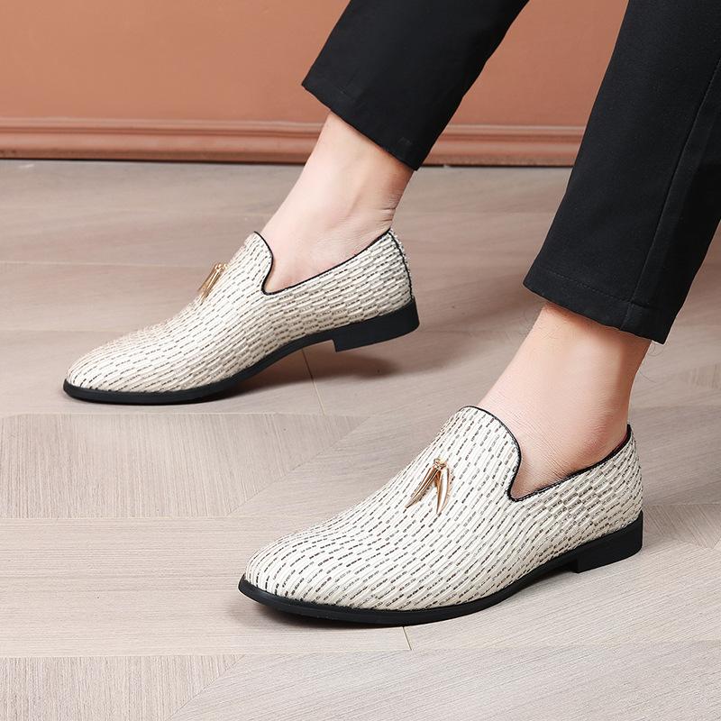 Designer Neue Mode Herren Quasten Atmungsaktives Kleid Business Casual Schuhe Herren Slipper Party Hochzeitskleid Heimkehr Schuhe