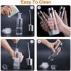 Pack Of 2 Oil Sprayer Bottles - Glass Bottle Vinegar Dispenser - With Scale, With Pastry Brush, Cleaning Brush And Oil Funnel (100ml)