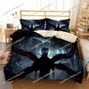 Anime Attack on Titan Logo Bedding Set Boys Girls Twin Queen King Size Duvet Cover Pillowcase Bed Boys Adult Home Textileextile