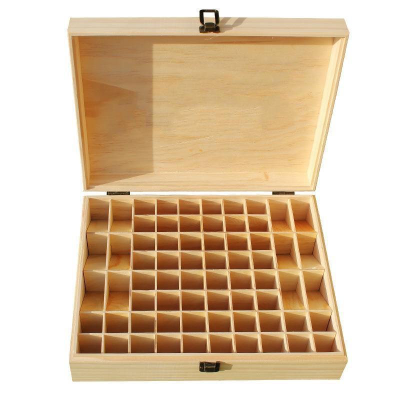 

Деревянная коробка для хранения эфирных масел doTERRA - многосекционный домашний сувенирный стенд. 68 grid