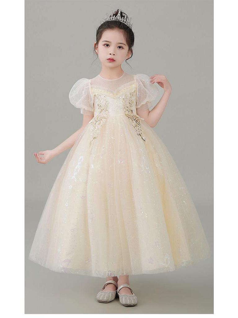 Sommer Mädchen Langes Prinzessin Hochzeits- und Abendkleid