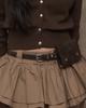 Kakipointeu Stud Wallet Belt (Brown)
