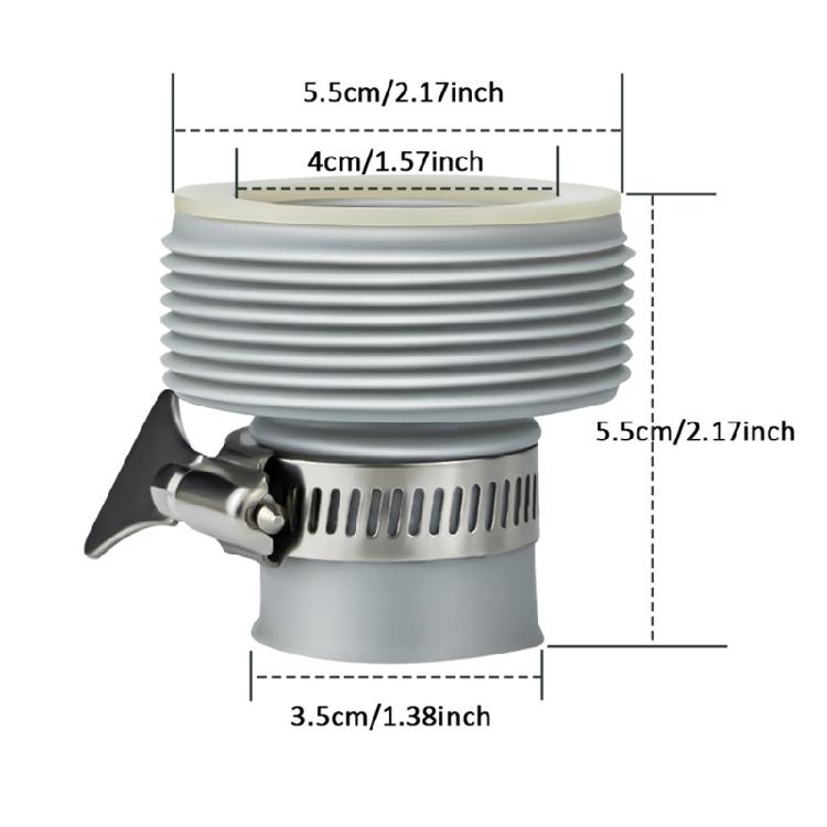 Pool Inlet NozzleSwimming Pool Cleaning Stand Hose Conversion Adapter Connection