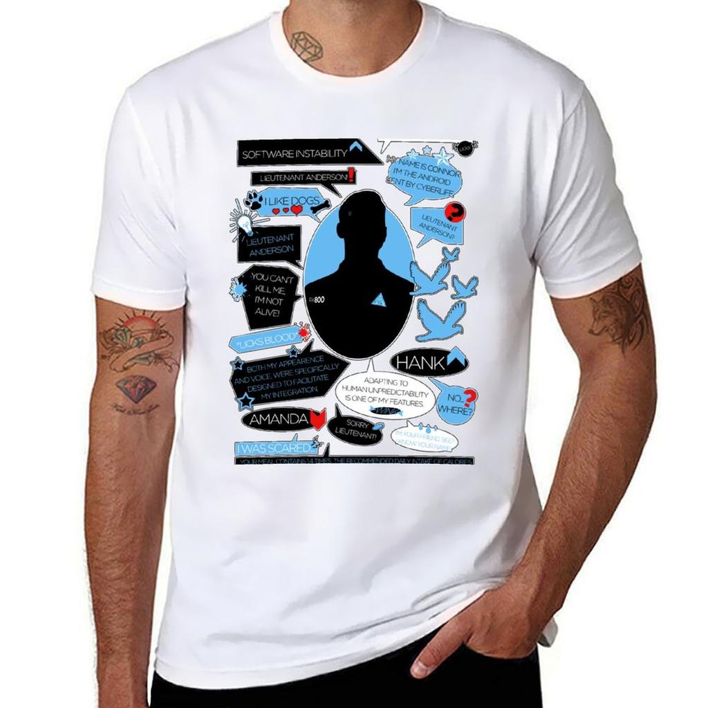 Connorquote Tshirt Breathable Lightweight Summer Top