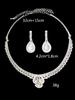 3pcs Rhinestone Women's Decorative Zircon Set Wedding Decorations