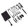 Pilates Bar Kit 20 30 40 Lbs Resistance Bands Adjustable Pilates Workout Equipment with Storage Bag for Home Fitness