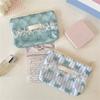 Elegant Floral Lace Trimmed Wallet Small Storage Bag Polyester Stylish Lightweight Carryall For Coin Accessories
