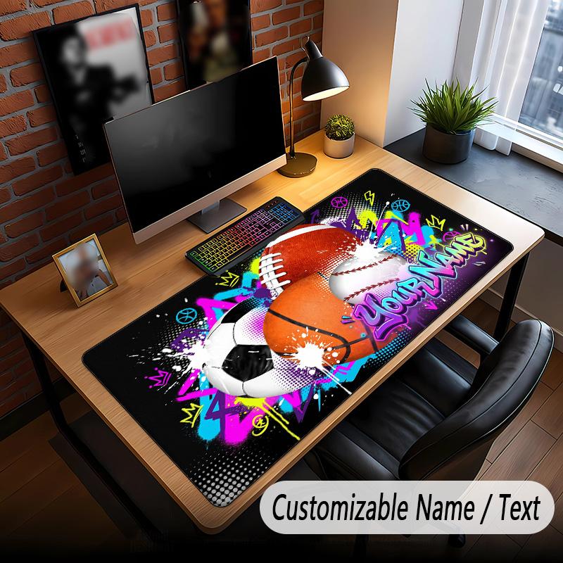 Decorative Artwork Theme Custom Mouse Pad Personalized With Name Text Customized Desk Mat For Office Home Decor