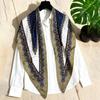 Spring and summer printed skirt women's triangle towel skirt curtain decorative belt towel stacked short skirt fart curtain new fashion