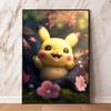 Pikachu Canvas Prints Cute Anime Poster Decor Paintings Modern Living Room Cartoon Character Picture Wall Decor Gifts