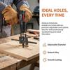 Adjustable Wood Hole Saw Drill Bit Easy Operate Hole Cutter for Beginner Carpenter Home DIY Repair Projects