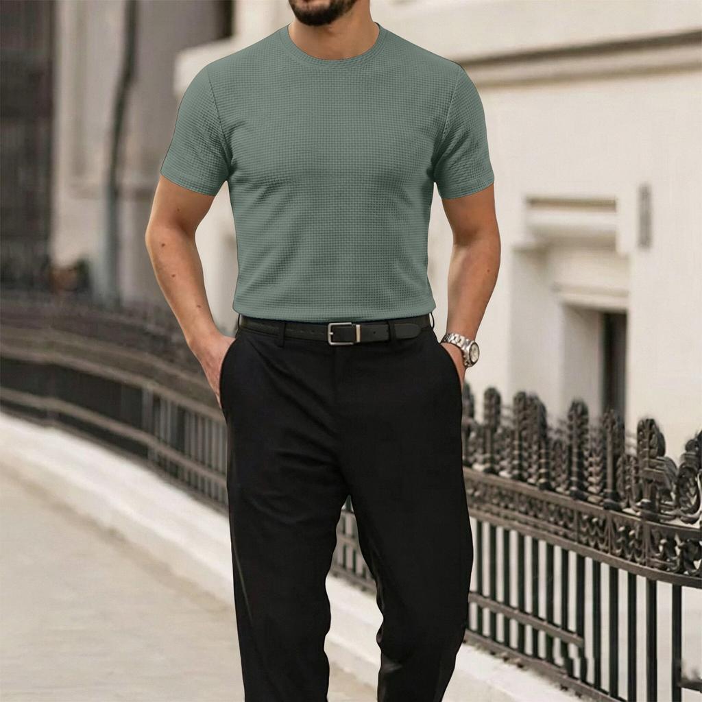 Men's Mesh Short Sleeve T-Shirt for Summer
