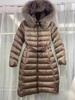 New product specials are non-refundable, high-version Mongolian women's medium and long metal buckle waist fur collar hooded.