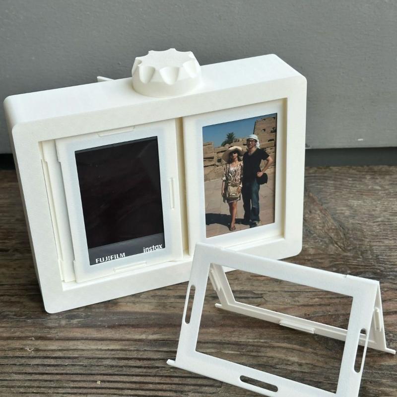Rotatable Photo Frame Kpop Photocard Holder Idol Picture Frame Display Stand Desk Accessory Room Desktop Decor