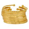 Bohemian-Style 12-Piece Multi-Layer Alloy Bracelet Set for Women