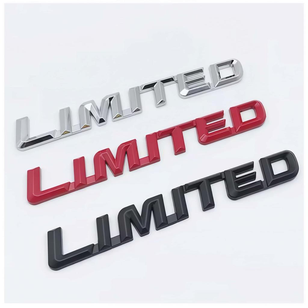 3D Limited Logo Embleem Decal Auto Spatbord Zijkant Achterklep Badge Sticker