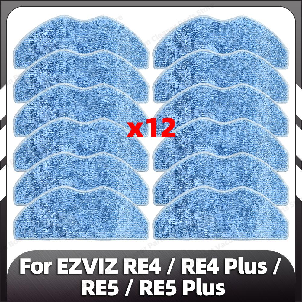Compatible for EZVIZ RE4 / RE5 Robot Vacuum Replacement Main Side Brush HEPA Filter Mop Pads Spare Parts Accessories