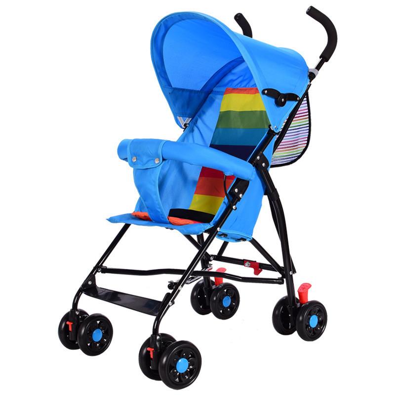 Stroller Ultra Kids Lightweight Foldable Convertible Seat One Button Rotation