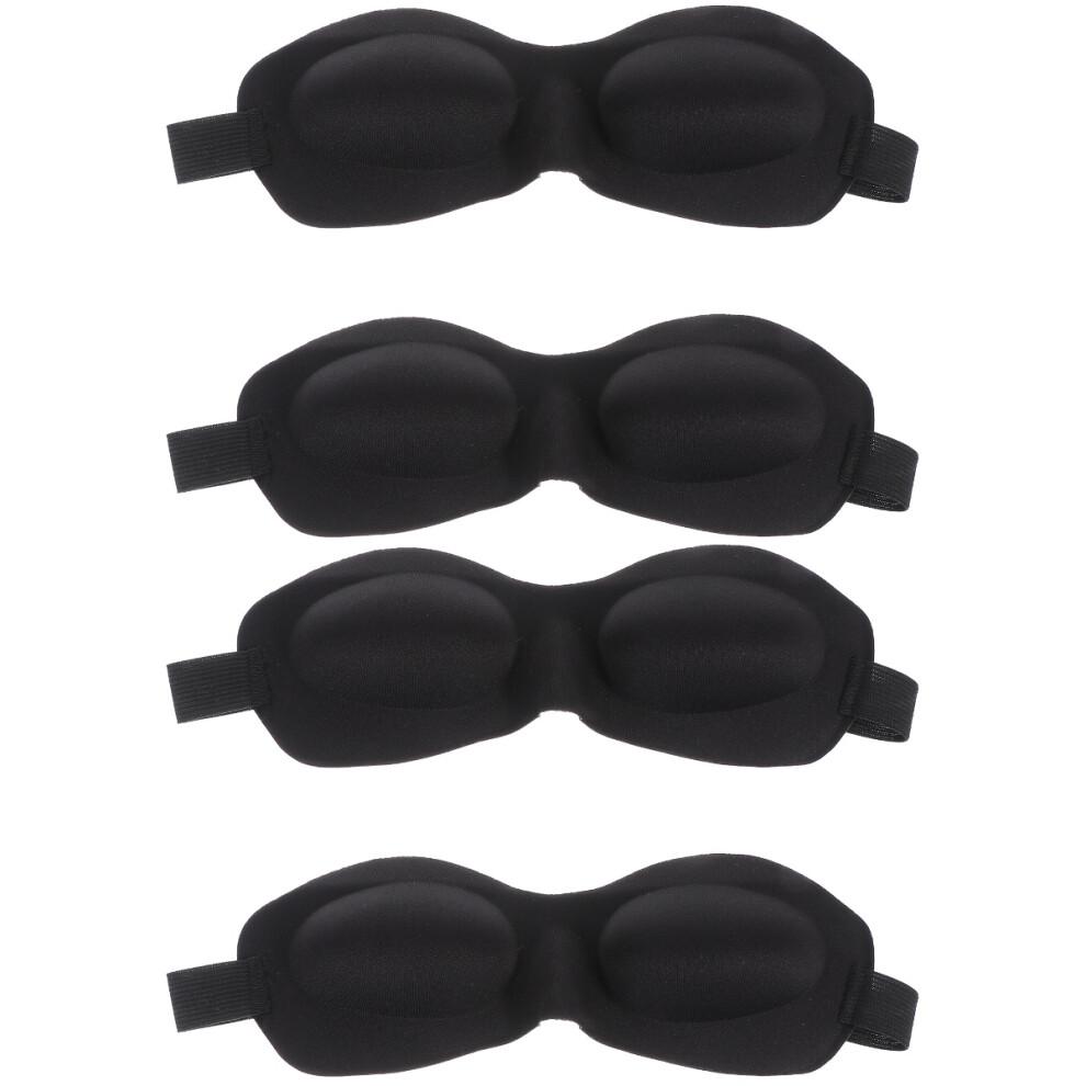 4Stk Schlafmaske Verdunkelnd Elastisch Komfortabel Für Schlaf