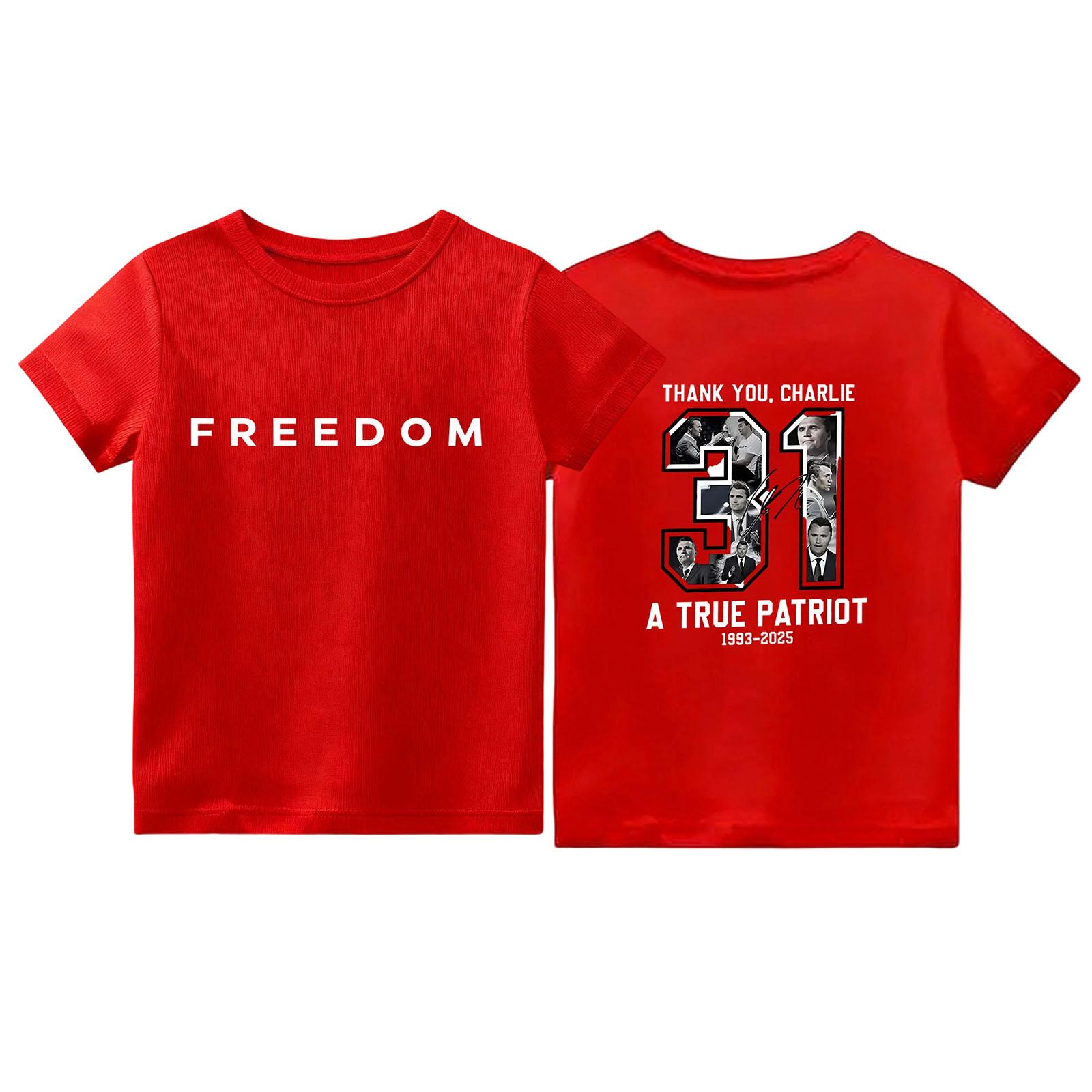 

Kid s Casual Daily Printed Top Round Neck T-shirt 120 красный