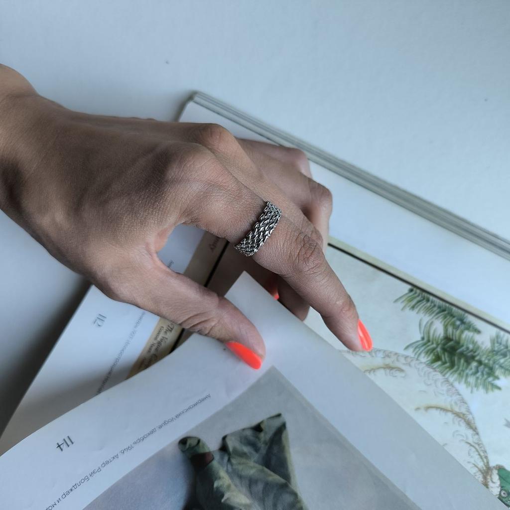 Silver Ring Without Stones, Product Weight 5.32 Gr (2184348)