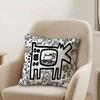 KKeiths HHarings Pillowcase toon Gift Cushion Cover Bedroom Home Sofa Chair Seat Decor pillow case