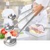 Thickened Stainless Steel Stir-Fry Ladle with Wooden Handle