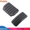 Carbon Fiber Auto Pedale für Tesla Modell 3 Modell3 Modell Y 2022 2023 Anti-Rutsch Gas Bremspedal Abdeckung Pad