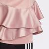 Adidas Trefoil Stand Collar Zipper Long Sleeve Fleece Jacket Women jackets Lilac FT9882