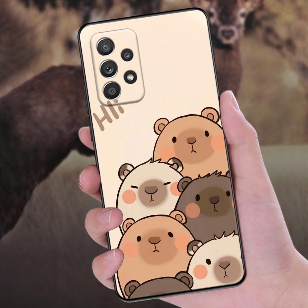 Capybara Niedliche Handyhülle Für Samsung Galaxy A57 A56 A37 A55 A36 A26 A54 A52 A35 A34 A25 A17 A16 A15 A07 A06 Weiche Silikonhülle