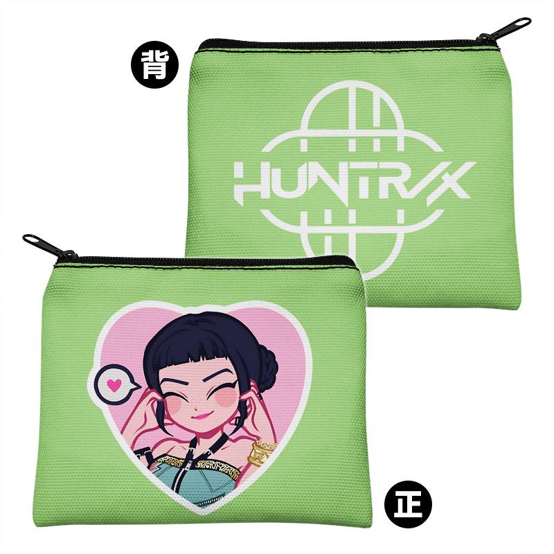 

Kpop-Охотники на ведьм окружающий холст кошелек на молнии для монет держатель для карт