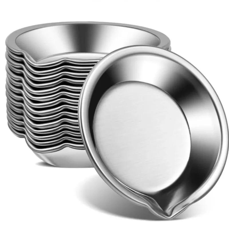 

12pcs 5cm Stainless Steel Painting Color Bowls Oil Paint Trays Paint Color Mixing Cups Color Mixer Painting Tools