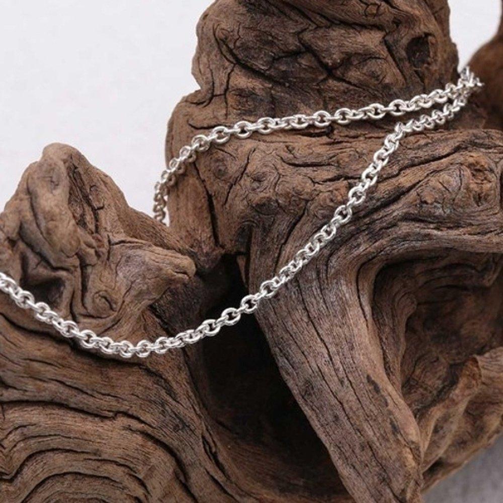 [As Little] Silver Chain Anklet Silver 925 Cable Summer Fashion
