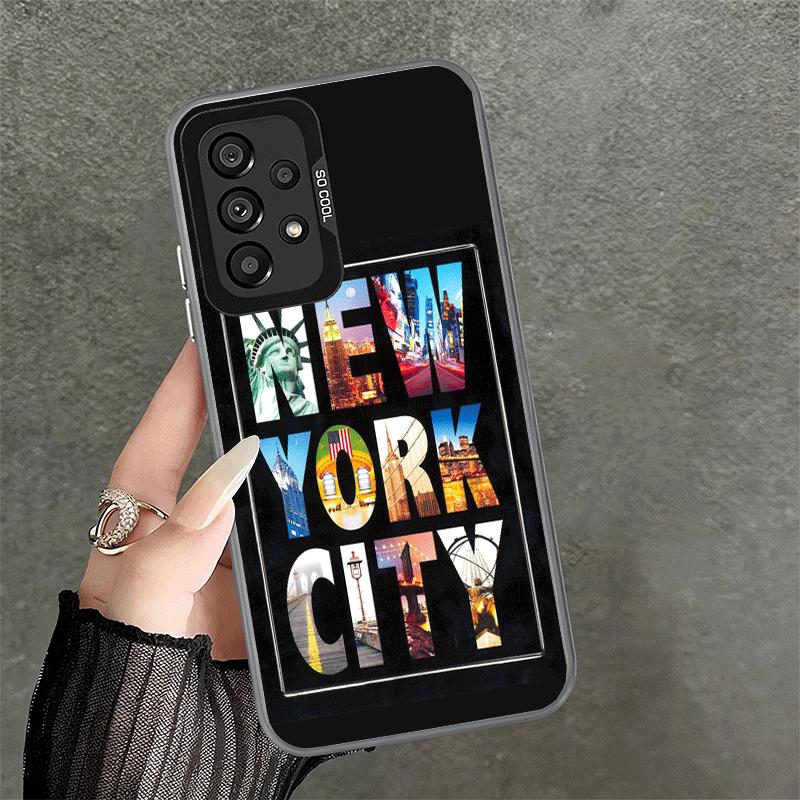 NYC New York City Soft Phone Case for Samsung A17 A16 A15 A14 A13 A57 A56 A55 A54 A53 A37 A36 A35 A34 A33 A26 A25 A24 A23 A52