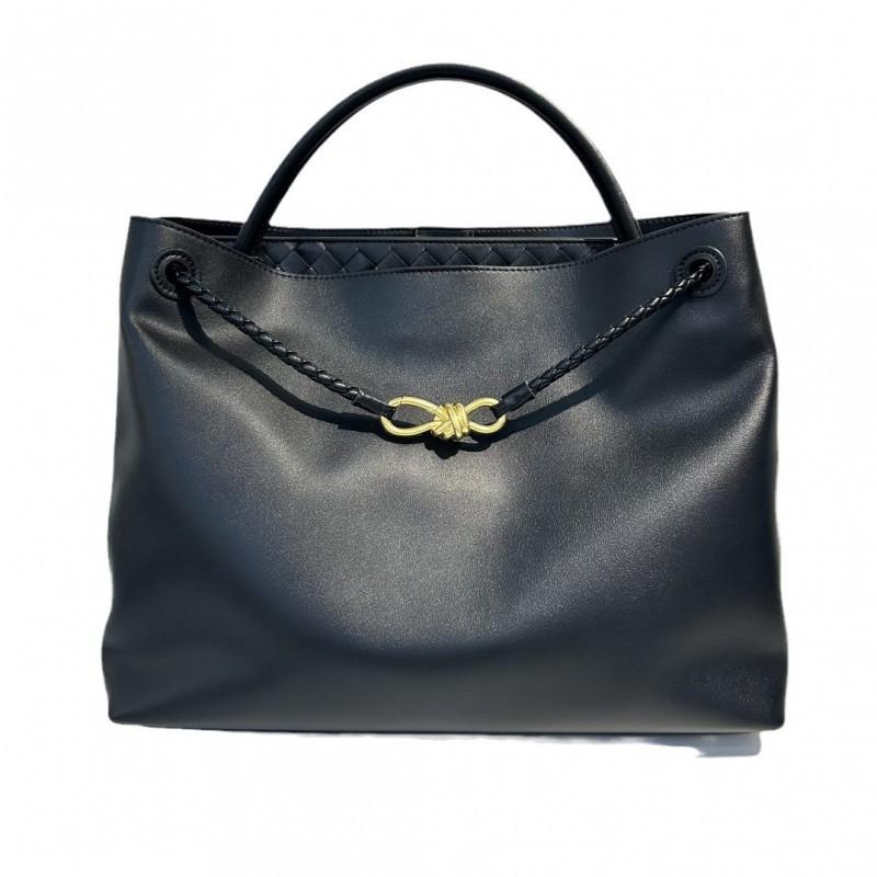 Women's Bag 2025 New Style Authentic Leather Large-capacity Tote Diagonal Commuting Bow Knot Single-shoulder Handbag