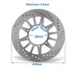 245mm Motorcycle Front Brake Disc 3.5mm Brake Rotor For Yamaha XT250 Serrow 3C51/1 2005 2006 2007 2008 XT350 1985-1993 1994 1995
