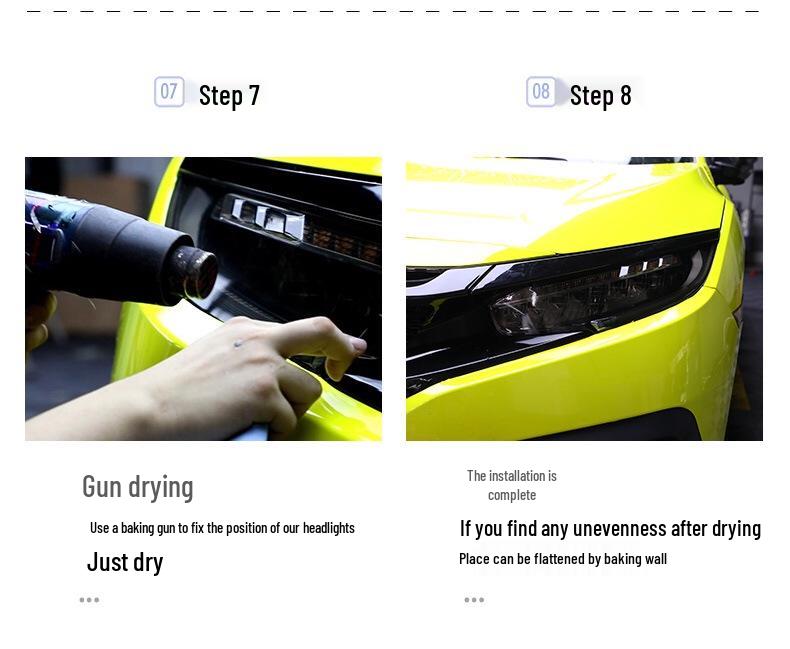 Transparent Smoked Protective Headlight Film for Lexus CT200, ES, RX, UX, IS, NX, LX