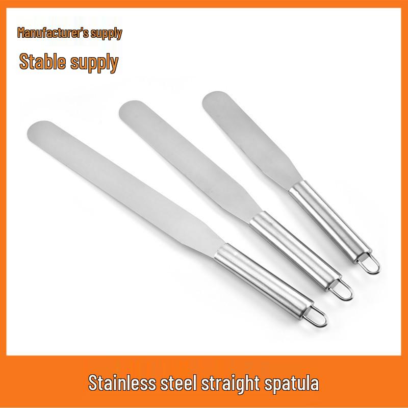 

Набор шпателей из нержавеющей стали для глазури и извлечения торта из формы - 10 , 8 , 6 6-inch Short Spatula