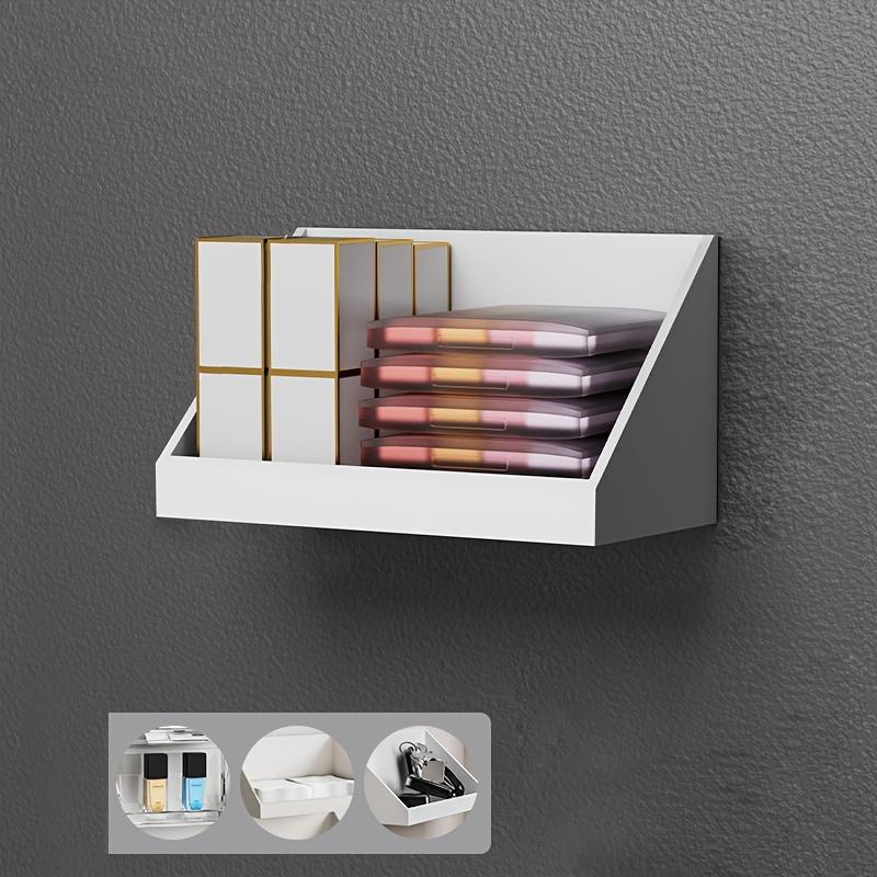 4pc Wall Mounted Bathroom Storage Rack, Mirror Cabinet Hanging Shelf, Sundries Storage Rack, Cosmetic Makeup Organizer