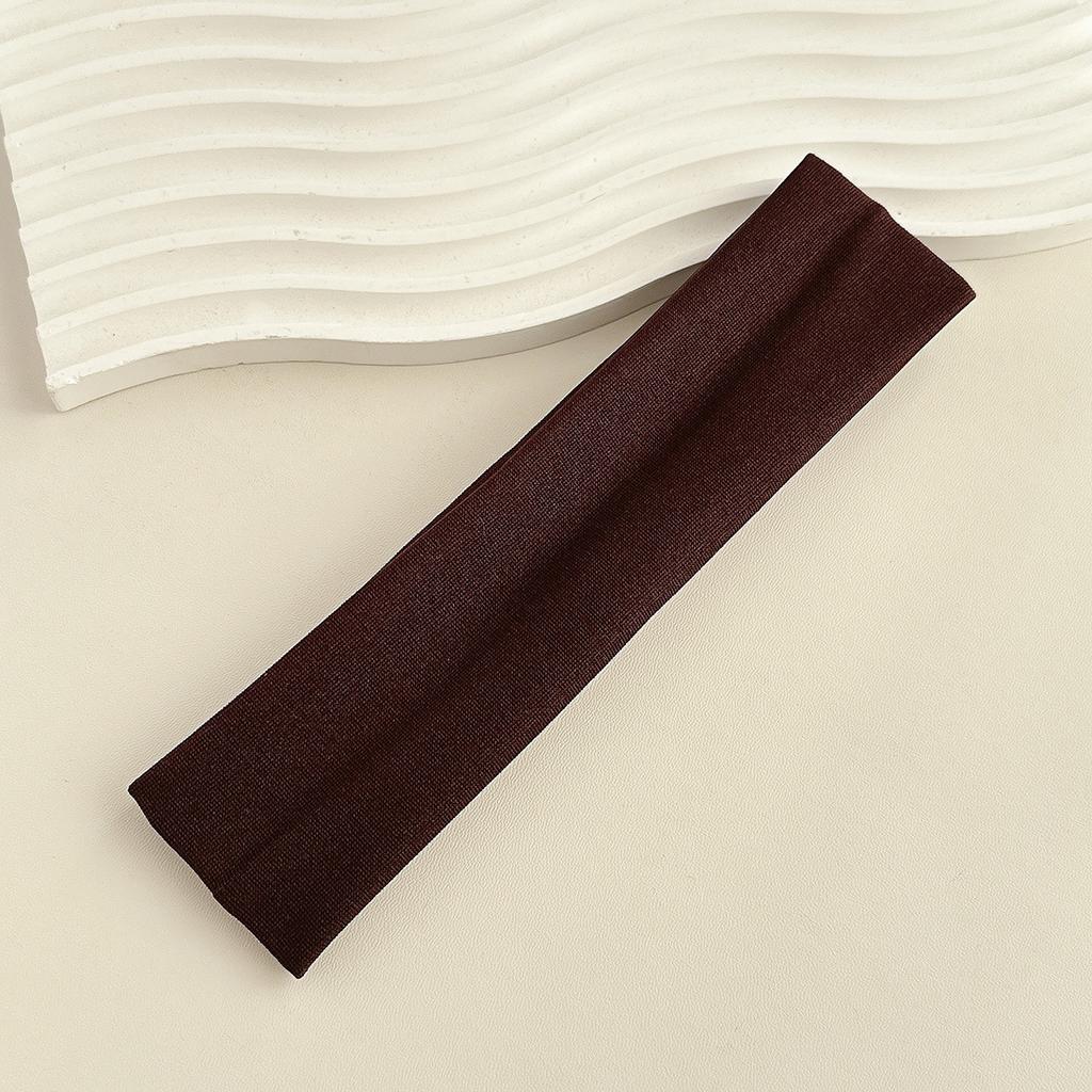 1Pc Unisex Solid Color Sweat-Absorbent, Soft, Breathable Simple Hair Tie Suitable for Fitness, Running, Yoga, High Elasticity Sports Headband