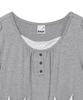 Baup Shirred Layered Pocket Dress [Melange Navy]