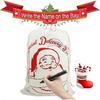 Canvas Christmas Organizer Gift Bag Drawstring Drawstring 2 Pieces(Yu-1) 25-26