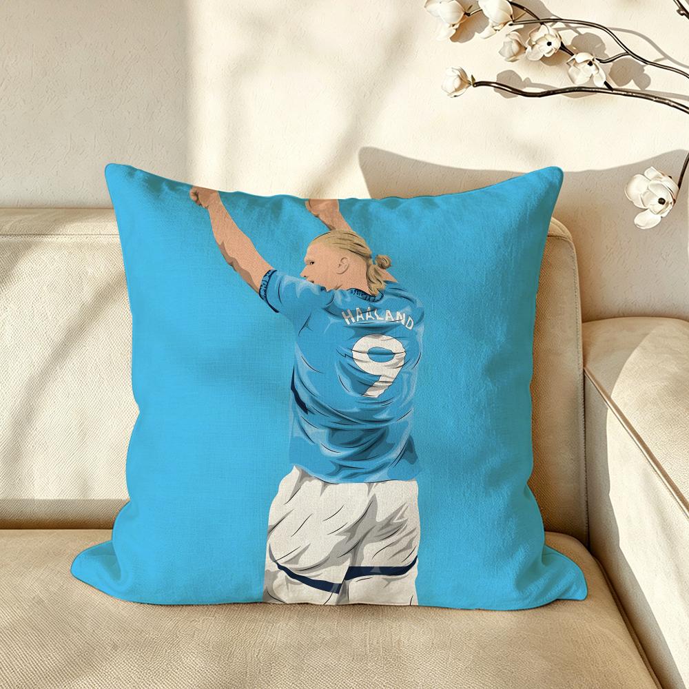 Sport EErling HHaaland Cushion Cover Pillow Case Antidustmite Pillowcase Silky Short Plush Sofa Cushion Cover hot