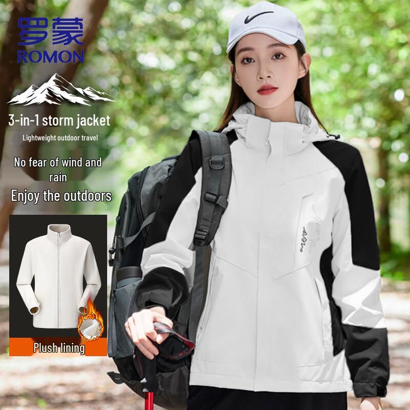 

ROMON Unisex 3-in-1 Outdoor Travel Mountaineering Jacket 3XL