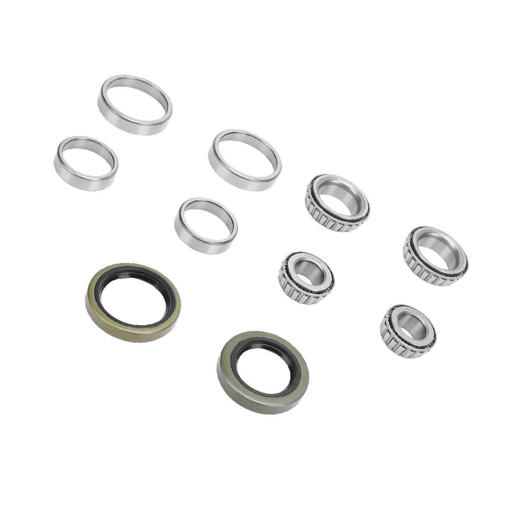 10Pcs L68149 LM12749 Trailer Axle Wheel Hub Bearings Kit Alloy Reliable Support Reduce Friction for 1-1/16in Trailer Axles Wheel Hub