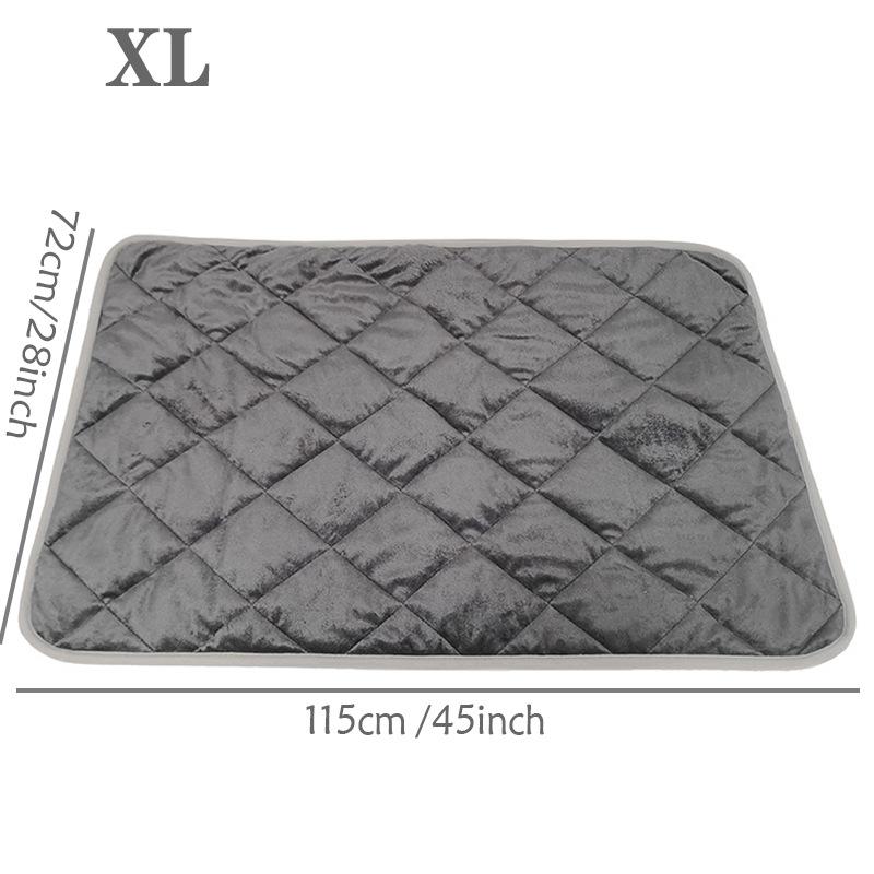 Extra Warme Selbsterwärmende Haustierunterlage Thermische Hundeboxmatte Rutschfest Waschbar Zwingerunterlage für Mittel Kleine Hunde und Katzen Haustierbedarf