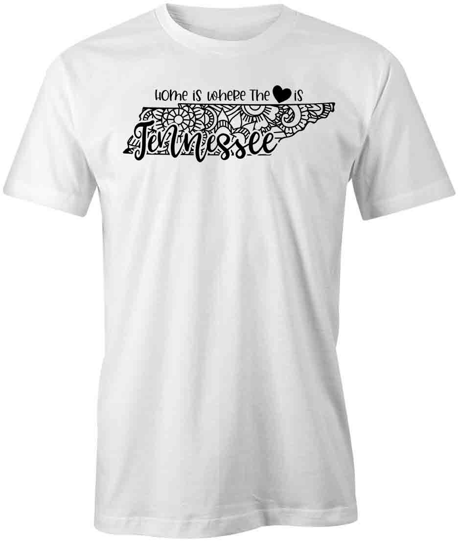 STATE MANDALA TENNESSEE TShirt Tee Short-Sleeved Cotton CLOTHING HEART S1WSA806 XXXXL