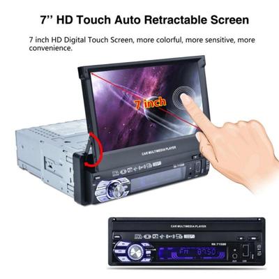 1 Din 7inch HD Touch Screen Bluetooth Car Stereo GPS MP5 MP3 Player Radio USB/TF/AUX