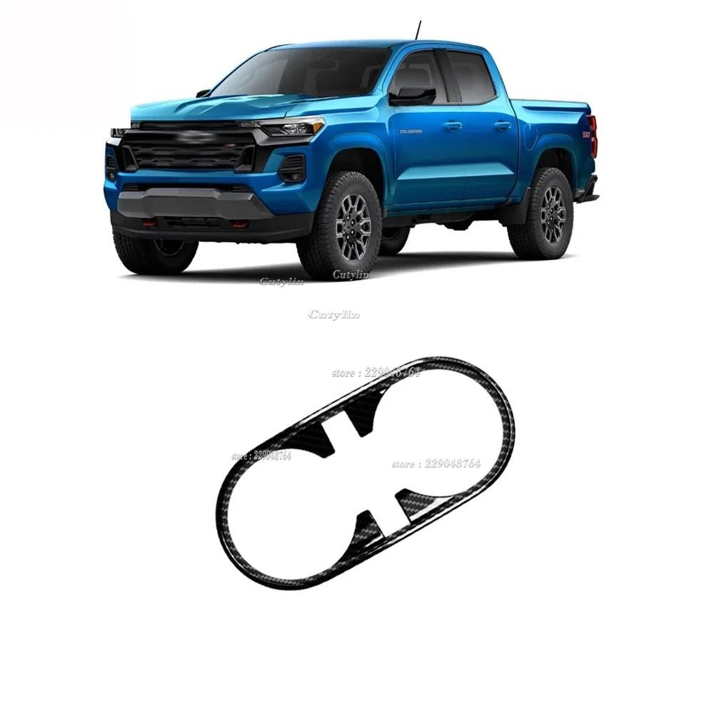 ABS Carbon Fiber For Chevrolet Colorado 2024 2025 Gear Shift Window Switch Control Gear Shift Panle Rearview Mirror Cover Trim
