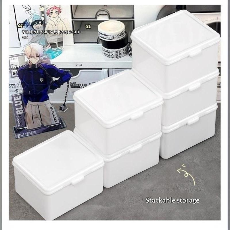 1Pc Korean Transparent Storage Box Card Photocard Storage Box Photo Card Organizer Classification Flip Box